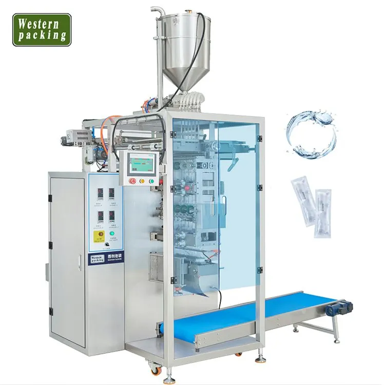 Stroj na balení sáčků s 10 pruhy a 4 bočními zatavovacími kapalinami