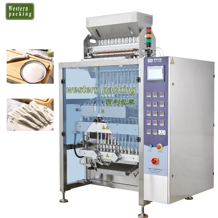 Vícepásmový balicí stroj na cukrové tyčinky